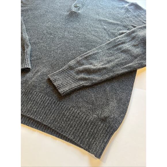 Urban Pipeline Men's XL Heather Grey Mock Neck Sweater Button/zipper - Picture 3 of 8